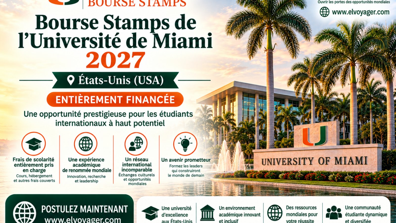Etats-Unis : L’Université de Miami ouvre une prestigieuse bourse aux étudiants internationaux pour 2027