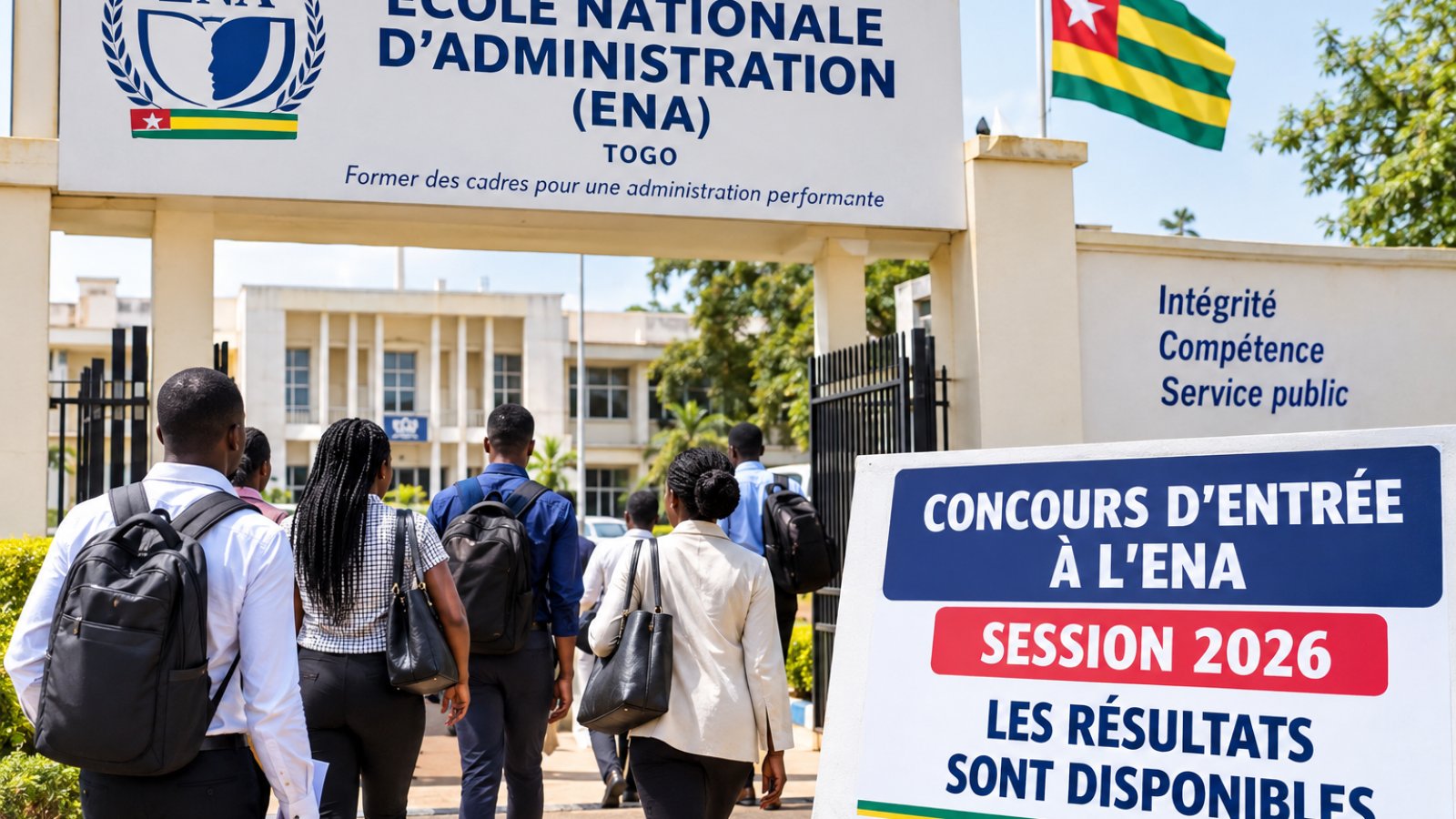 Togo : les résultats du concours d’entrée à l’ENA, session 2026, disponibles