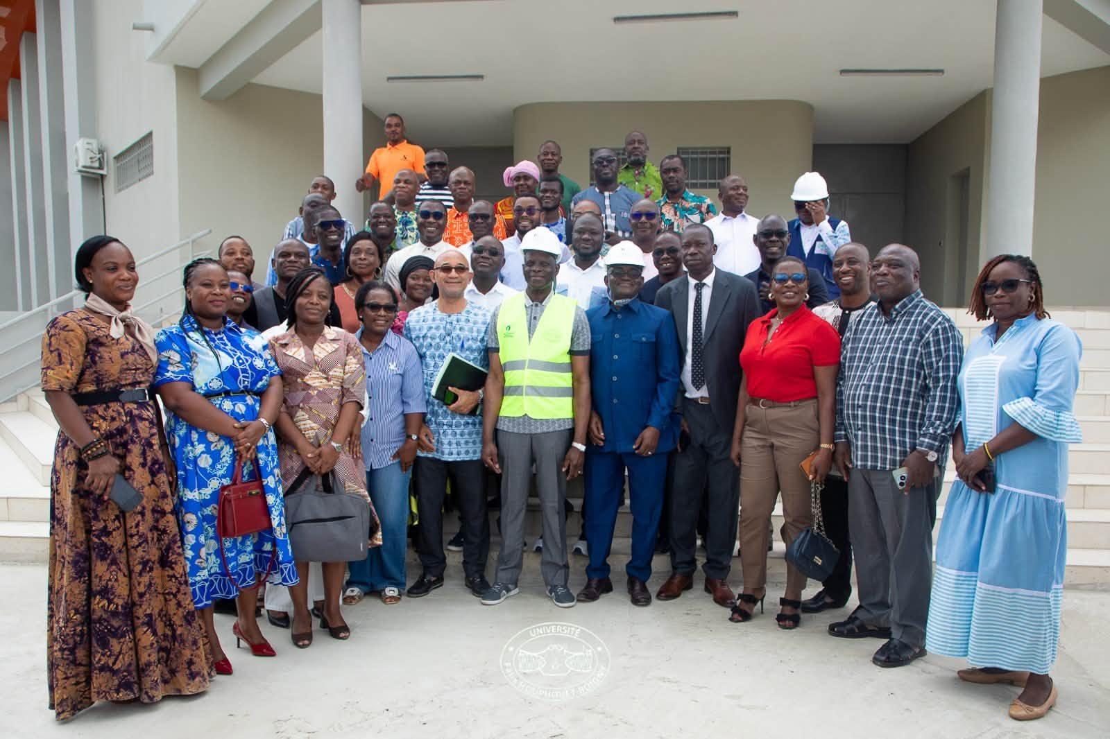UFHB : Le ministre Adama Diawara s’imprègne de l’état d’avancement des travaux