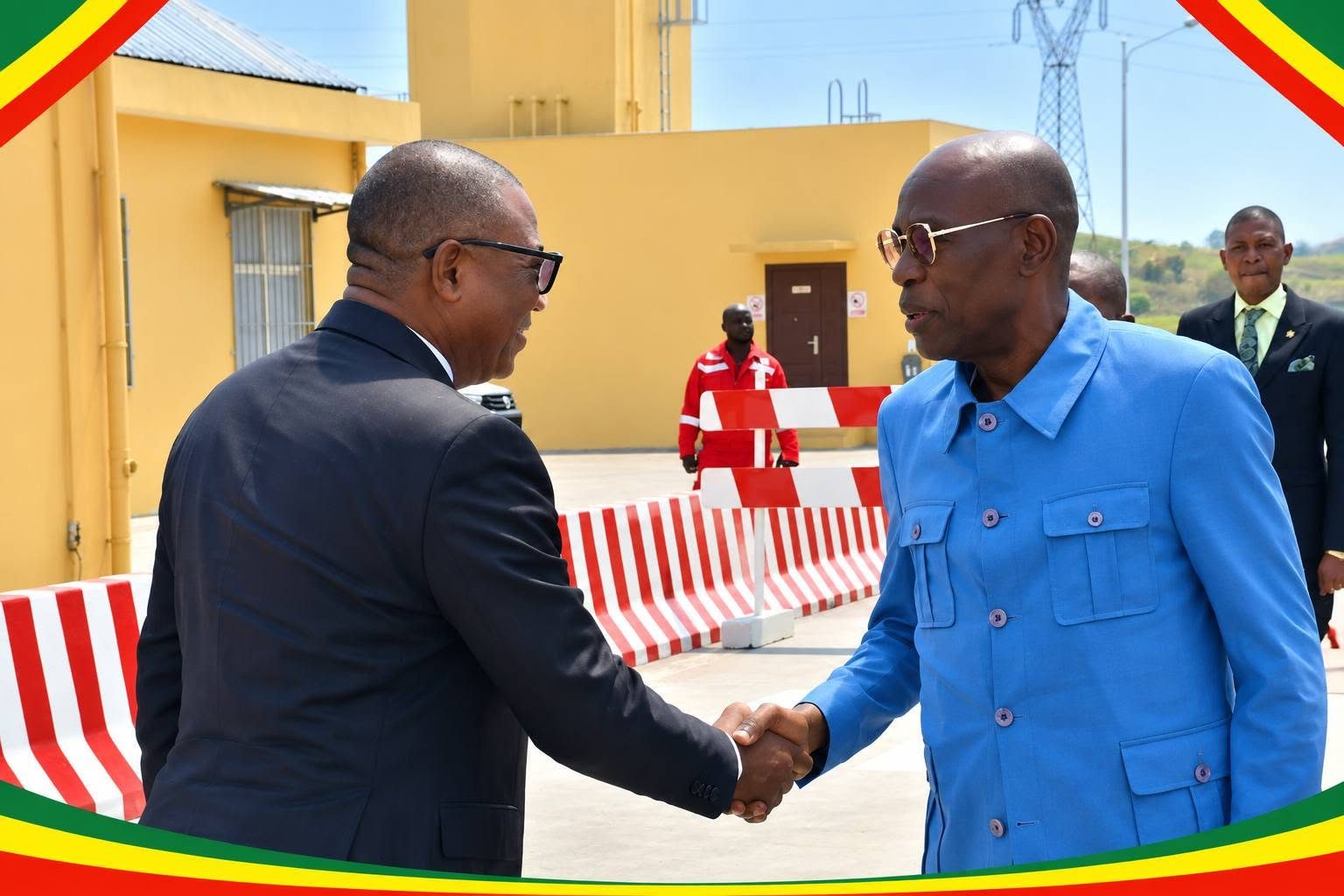 Congo Brazzaville / Bouenza : les Ministres Jean-Luc MOUTHOU et Rigobert MABOUNDOU sur le terrain.