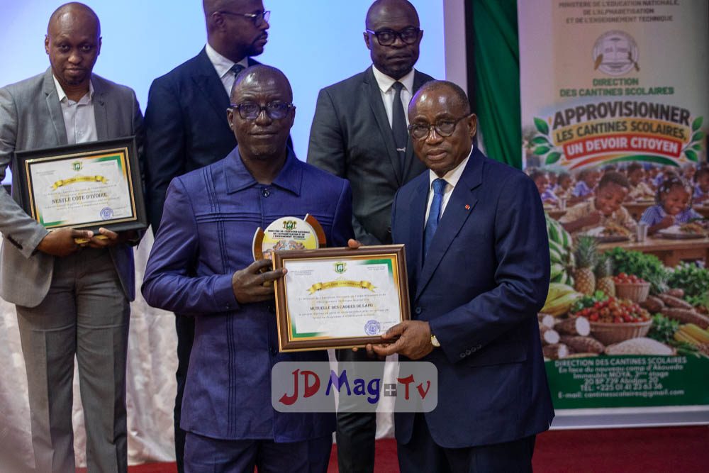 MENAET : Les acteurs de l’alimentation scolaire distingués à Yamoussoukro