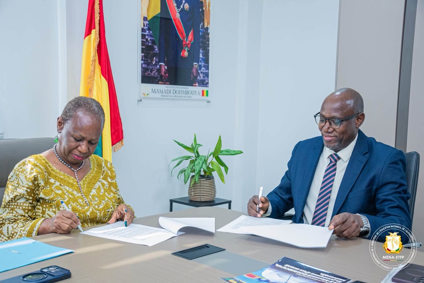 Guinée / Alimentation scolaire : Le MENA-ETFP et le PAM consolident leur partenariat