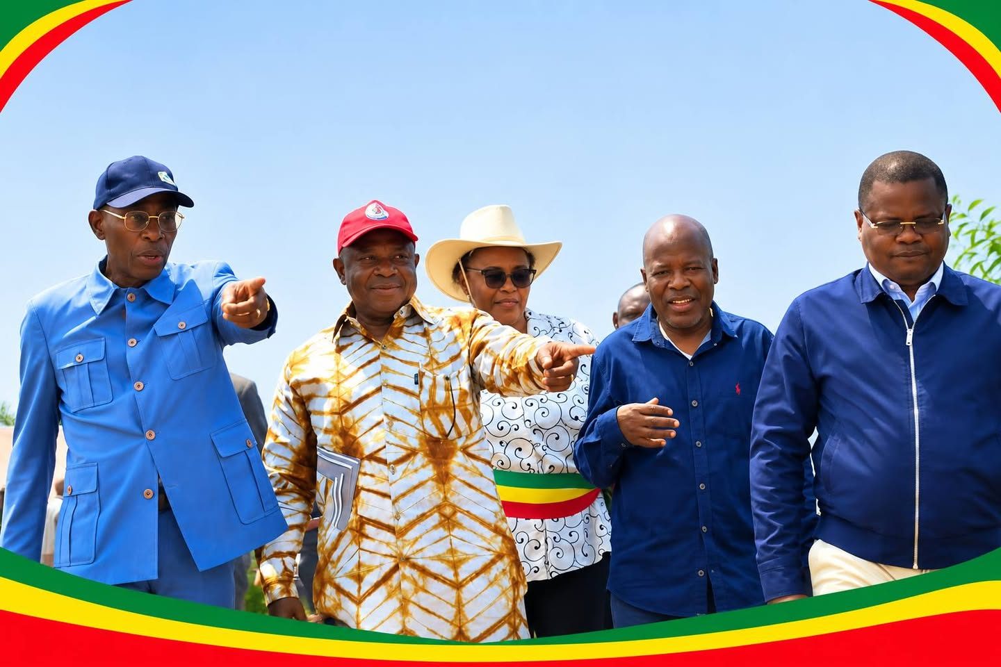Congo Brazzaville / Bouenza : les Ministres Jean-Luc MOUTHOU et Rigobert MABOUNDOU sur le terrain.