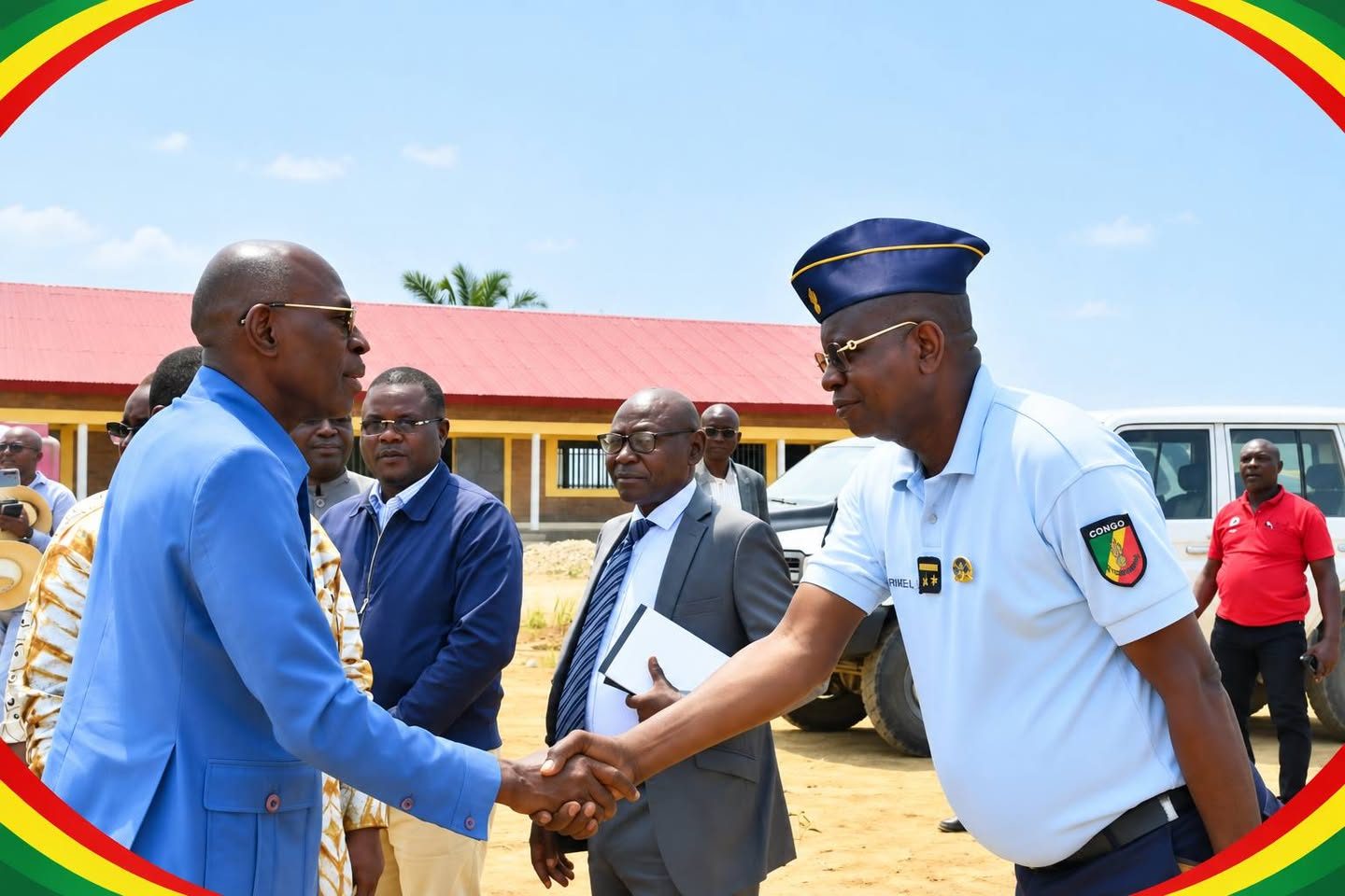 Congo Brazzaville / Bouenza : les Ministres Jean-Luc MOUTHOU et Rigobert MABOUNDOU sur le terrain.