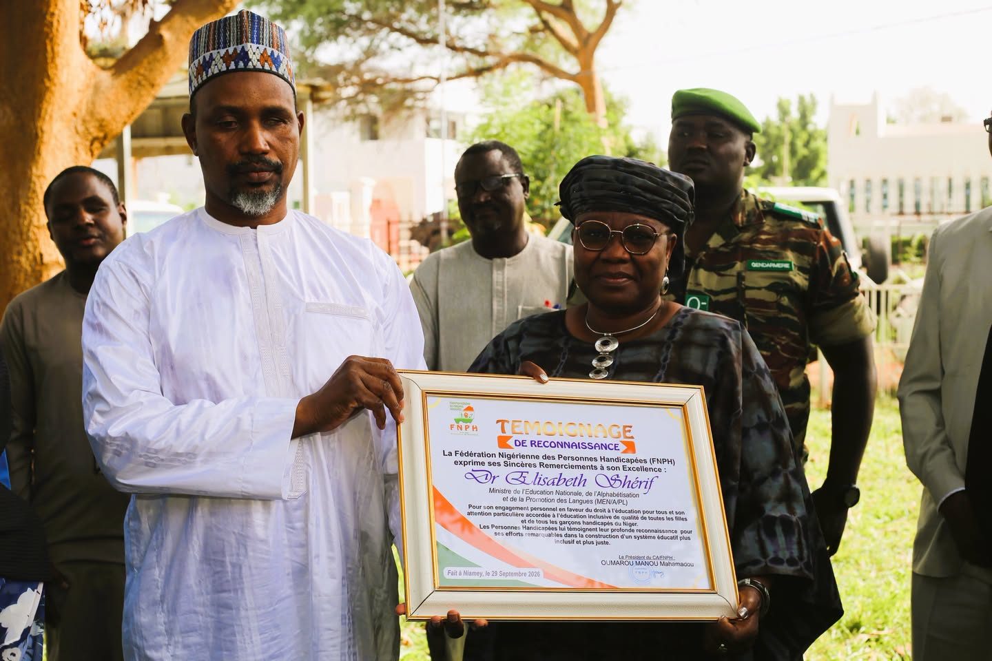 Niger / Éducation inclusive : La FNPH exprime sa gratitude à la ministre Élisabeth Shérif
