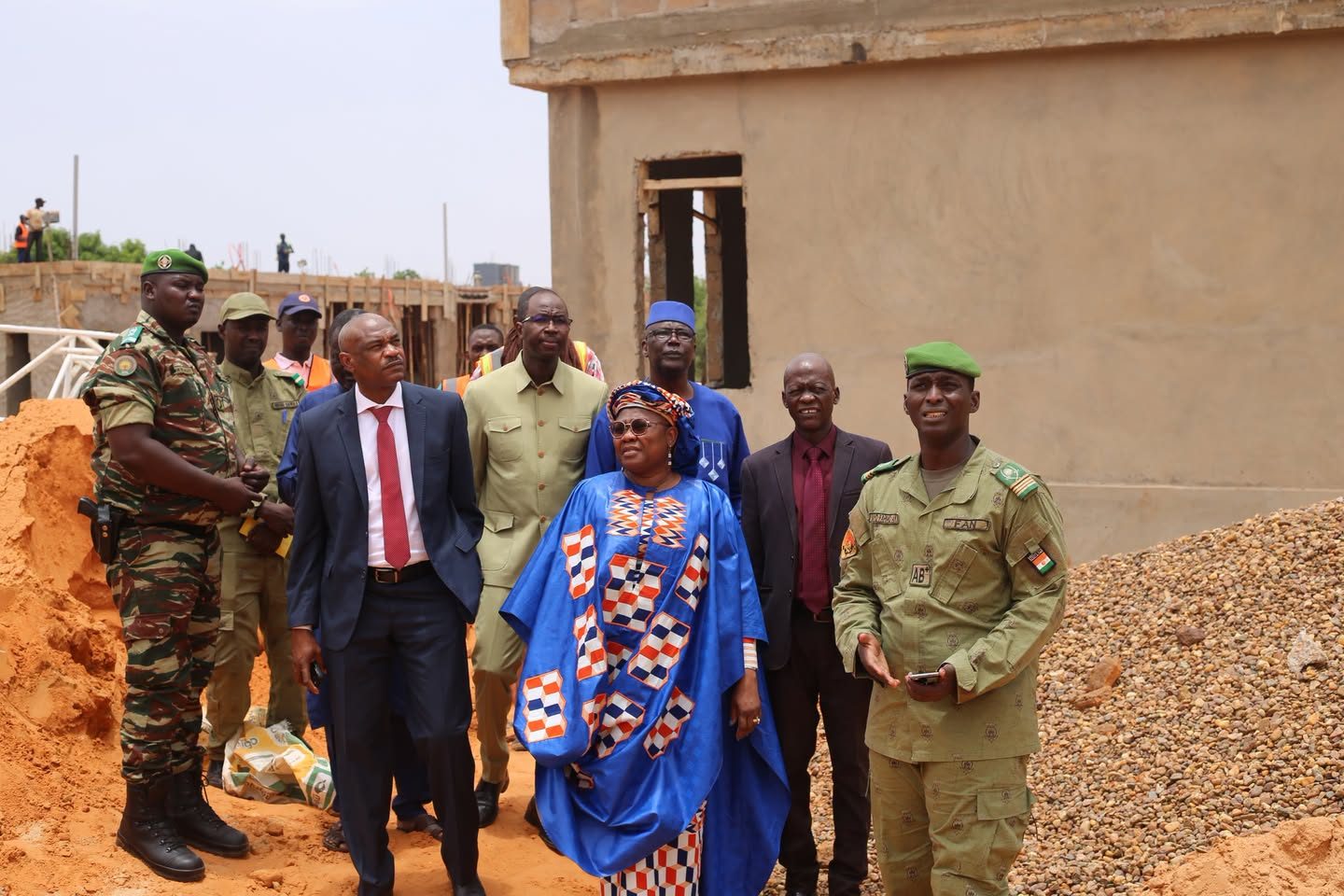 Niger / Visite des travaux de construction du Collège Scientifique de Niamey