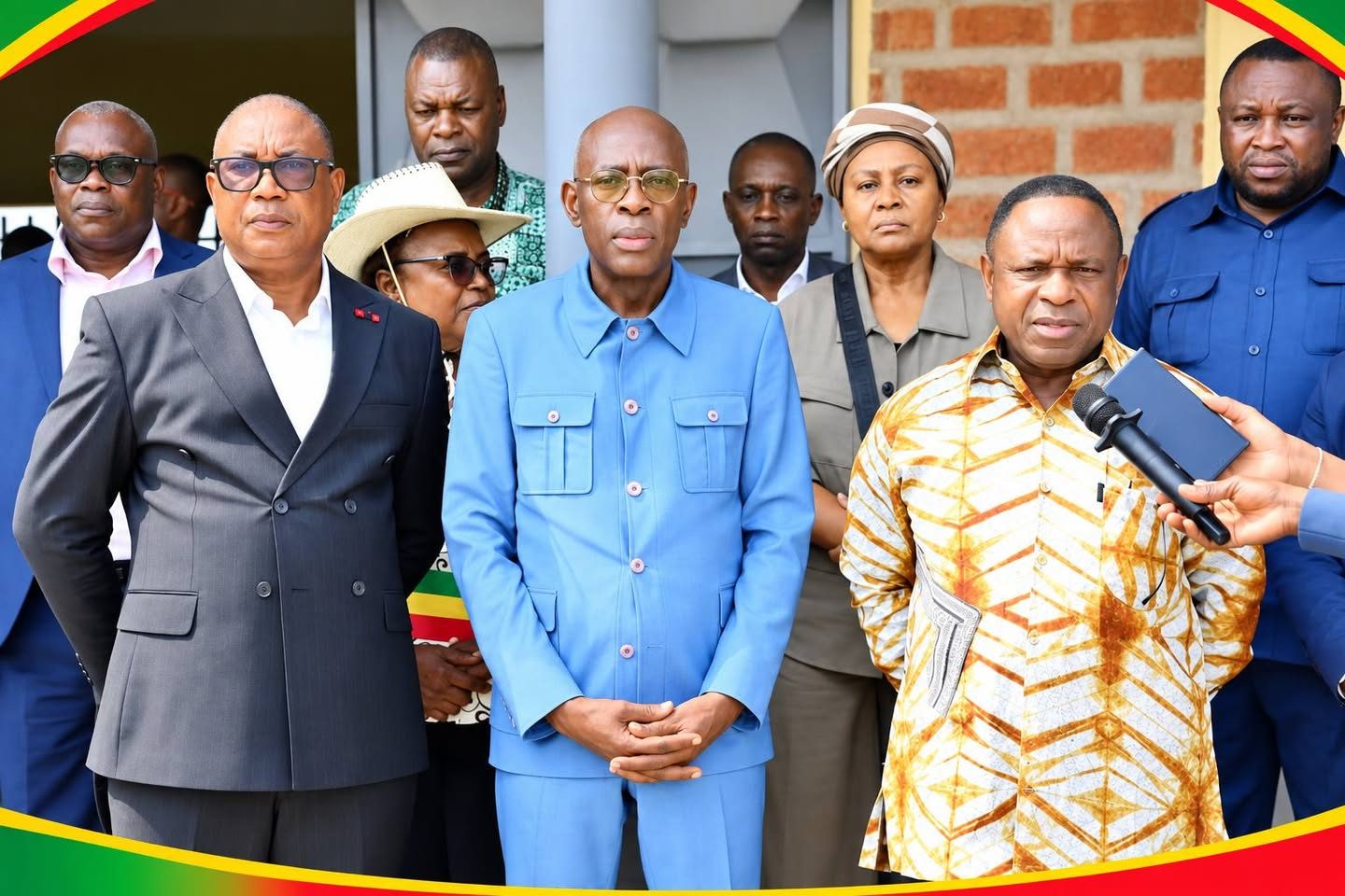 Congo Brazzaville / Bouenza : les Ministres Jean-Luc MOUTHOU et Rigobert MABOUNDOU sur le terrain.