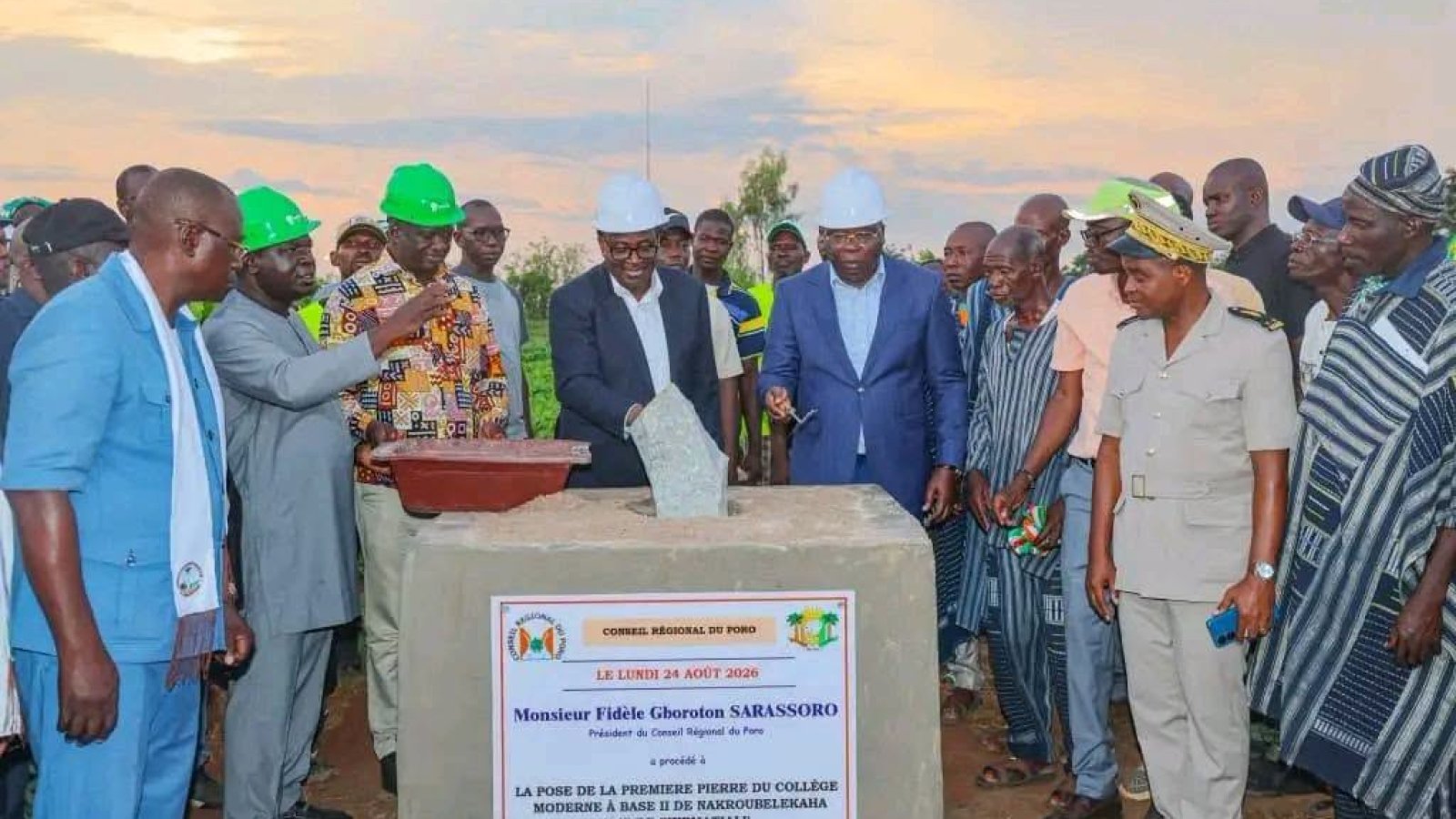 Sinématiali : la construction du Collège Moderne de Nakroubélékaha lancée