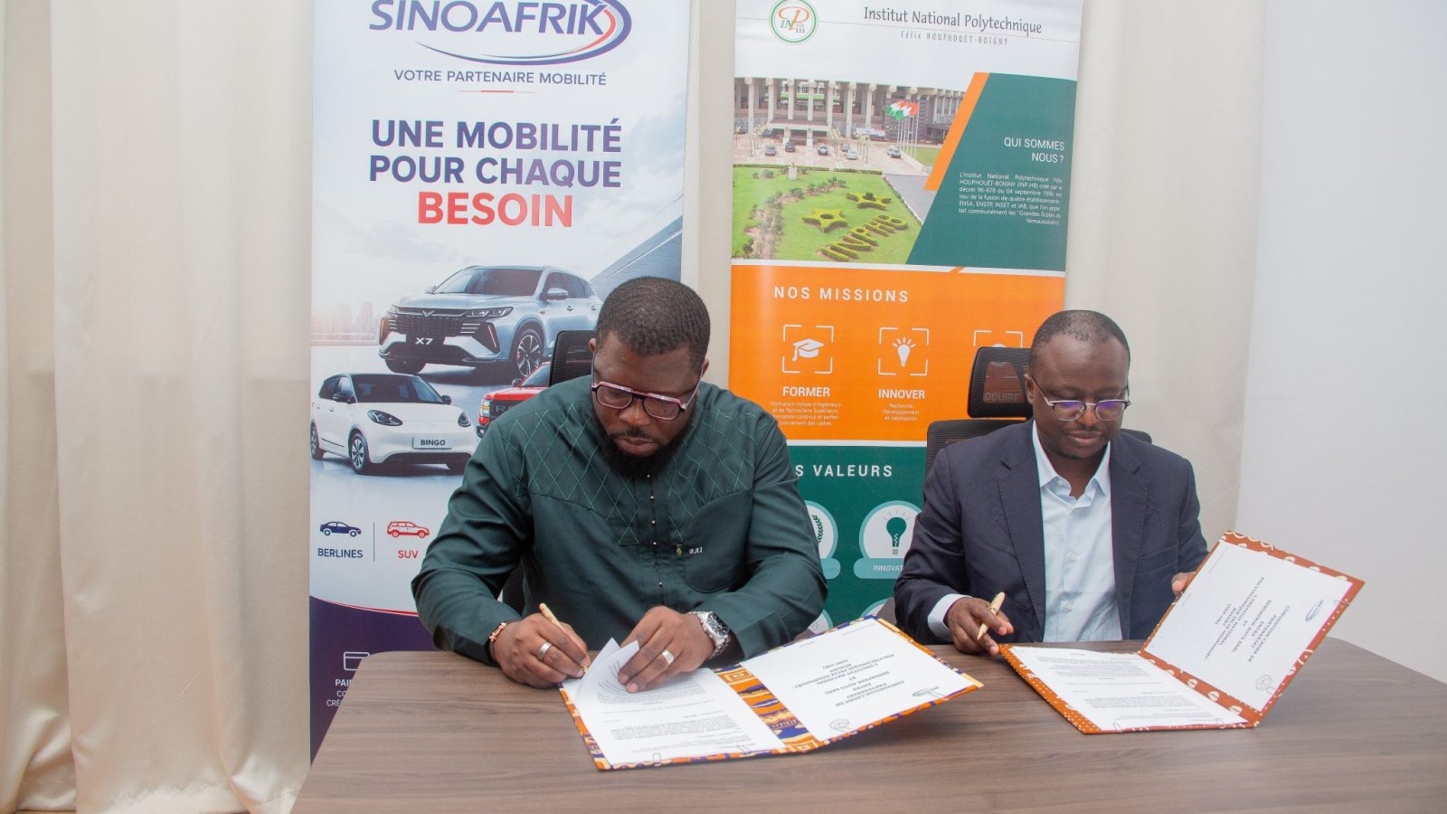 Transition énergétique : l’INP-HB et SINOAFRIK unissent leurs forces pour développer la mobilité électrique en Côte d’Ivoire